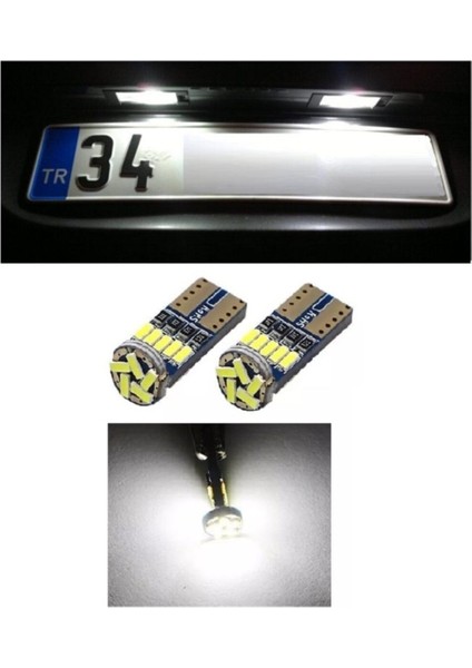 Cıtroen C-Elysee LED Plaka Lambası Aydınlatma Ampulü T10 modelleri