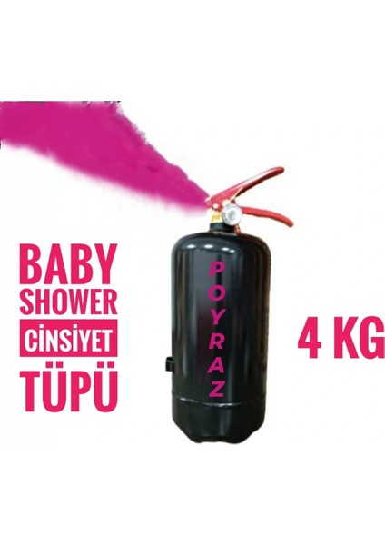 4kg Yangın Tüpü Baby Shower Cinsiyet Partisi Belirleme Tüpü Pembe