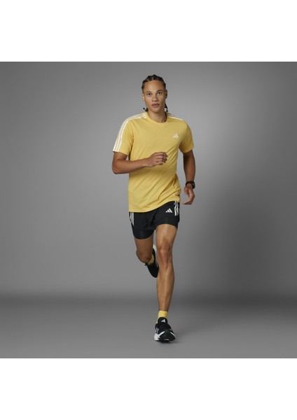 Own The Run 3 Stripes 2 In 1 Erkek Siyah Şort