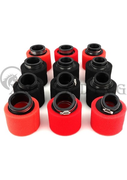 Düz 42MM-B Stili Siyah ve Kırmızı Köpük Hava Filtresi Sünger Temizleyici Moped Scooter Dirt Pit Bike Motosiklet (Yurt Dışından) modelleri