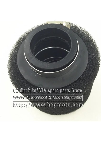 Kırmızı 45MM Tarzı Siyah ve Kırmızı Düz ​​boyun Köpük Hava Filtresi Sünger Temizleyici Moped Scooter Kir Pit Bike Motosiklet (Yurt Dışından)