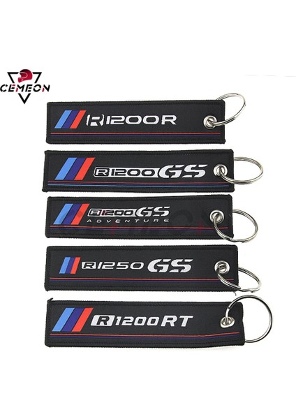 R1250GS Stili Motosiklet Anahtarlık Kolye Bmw R1200GS R1200RT R1250GS R1200GS Macera R1200R Rozeti Nakış Anahtarlık (Yurt Dışından)