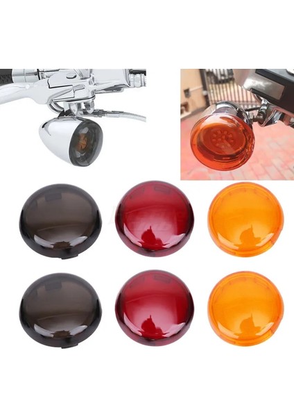Siyah4 Adet Tarzı Siyah Kırmızı Sarı Motosiklet Gösterge Lens Işığı Harley Dyna Softail Electra Glide Road King Sportster Için Kapak Kapakları (Yurt Dışından) modelleri