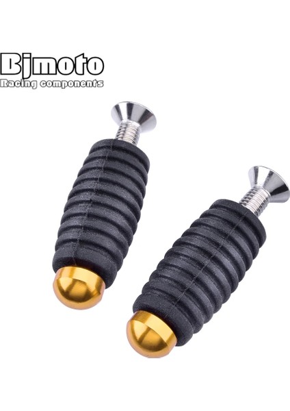 Siyah Stil Bjmoto Motosiklet Vites Fren Kolu Ayak Pegs Pedallar M6 Suzuki Gsxr R Sv GSR750 (Yurt Dışından)