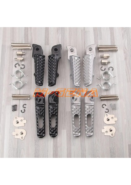 Gümüş Arka Stil Motosiklet Ön Arka Footrests Ayak Mandalları Honda CBR600 F4 F4I F5 CBR900 CBR1000 Vtrbr 600RR CBR1000RR (Yurt Dışından) modelleri