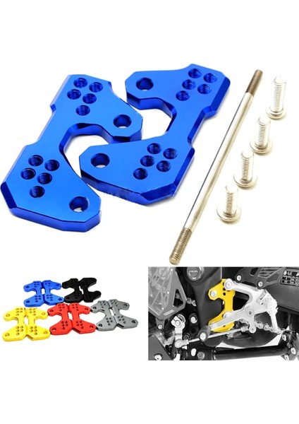 Kırmızı Stil Motosiklet Ayarlanabilir Taban Ayak Mandalları Arka Yamaha Yzf Rt 03 MT03 Yzf-R3 R25 Ayak Peg Montaj Braketi Parçaları (Yurt Dışından)