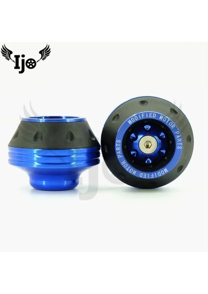 Mavi Stil Tekerlek Koruması Motosiklet Çarpma Yastıkları Renkli Koruyucu Motosiklet Çarpması Motokros Çarpışma Yastığını Korumak Tekerlek Çerçevesi Kaydırıcısı Moto (Yurt Dışından)