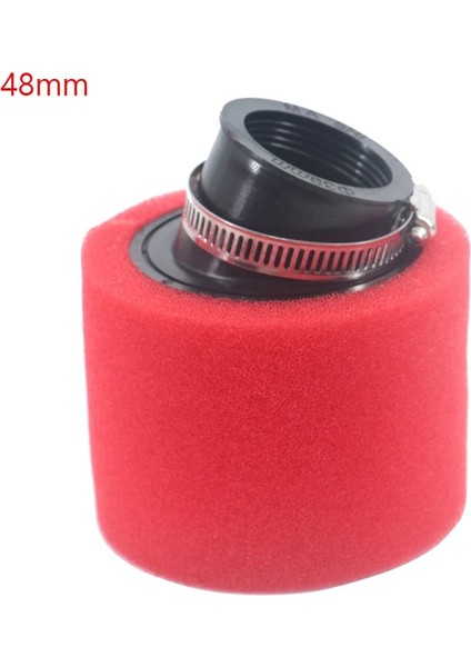 Kırmızı Viraj 48MM Tarzı Dik ve Kıvrımlı Dirsek Boyun Köpüğü Hava Filtresi Sünger Temizleyici Moped Scooter Dirt Pit Bike Döngüsü (Yurt Dışından)