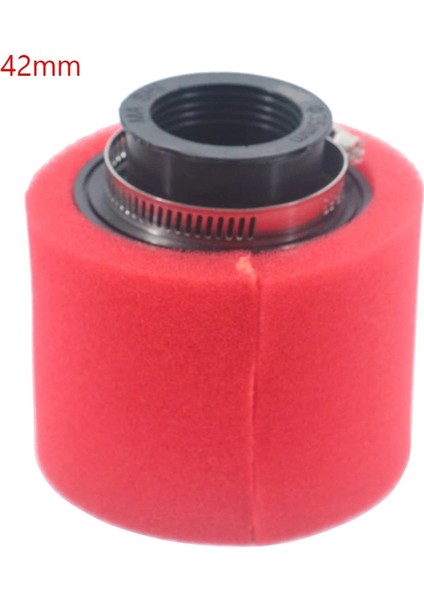 Kırmızı Düz 42MM Tarzı Dik ve Kıvrımlı Dirsek Boyun Köpüğü Hava Filtresi Sünger Temizleyici Moped Scooter Dirt Pit Bike Döngüsü (Yurt Dışından)