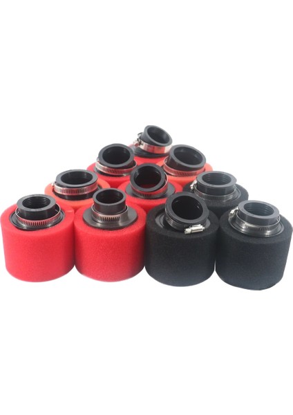 Kırmızı Düz 42MM Tarzı Dik ve Kıvrımlı Dirsek Boyun Köpüğü Hava Filtresi Sünger Temizleyici Moped Scooter Dirt Pit Bike Döngüsü (Yurt Dışından) modelleri