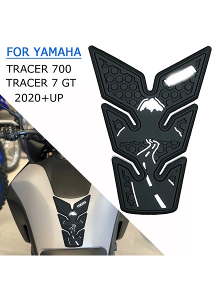 Bir Stil TRACER700 Için Trace Tracer 7 Gt Mtotorcycle Kaymaz Yan Yakıt Deposu Çıkartmaları Su Geçirmez Ped Kauçuk Etiket (Yurt Dışından)