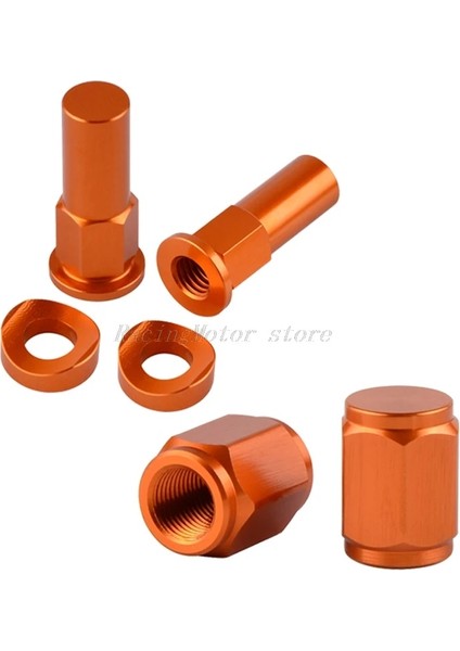 Turuncu Tarzı Kir Bisiklet Jant Kilit Somunları Cıvata Spacer Motokros Vana Kapağı Honda Crf 250R 450R 250X 450X Rx 250RX Cr CR250 (Yurt Dışından)