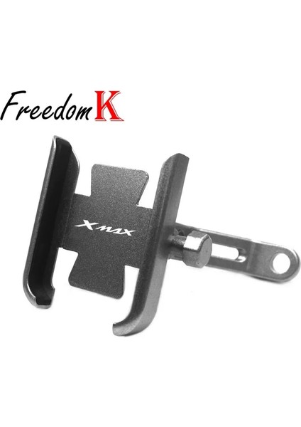 Ayna Tipi Gümüş Tarzı Yamaha XMAX300 XMAX400 Xmax X-Max Için Motosiklet Aksesuarları Gidon Cep Telefonu Tutucu Gps Standı Braketi (Yurt Dışından)