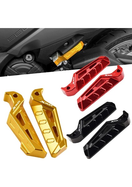 Siyah Stil Yamaha Xmax Için Otorcycle Aksesuarları Arka Yolcu Footrest Ayak Istirahat Mandalları Arka Pedallar Kaymaz Pedallar (Yurt Dışından) modelleri