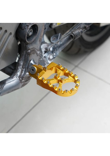Siyah Stil Nıce C Motosiklet Geniş Ayak Pegs Footrest Footpegs Dayanan Pedallar Suzuki DRZ400S DRZ400SM Drz M Alüminyum (Yurt Dışından)