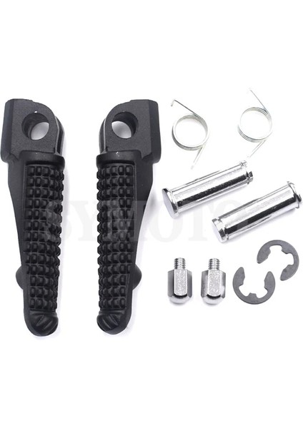 1 Çift Ön Stil Motosiklet Ön Arka Footrest Ayak Pegs Kawasaki Ninja Için ZX6R 9r 10R 12R ZX636 EX650 ER6F ER6N 650R Zsx ZZR1200 (Yurt Dışından)