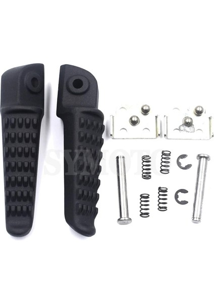 1 Çift Ön Stil Motosiklet Ön Arka Footrest Ayak Pegs Kawasaki Ninja Için ZX6R 9r 10R 12R ZX636 EX650 ER6F ER6N 650R Zsx ZZR1200 (Yurt Dışından)