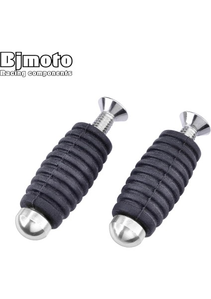 Gümüş Tarzı Bjmoto Motosiklet Vites Fren Kolu Ayak Pegs Toepegs Pedallar Footpegs Kawasaki Honda Ducati Için Yarış Rearset (Yurt Dışından)