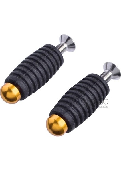 Altın Tarzı Bjmoto 6 mm C Alüminyum Motosiklet Motosiklet Footrests Footpeg Ayak Dayanağı Mandal Vites Fren Kolu (Yurt Dışından)