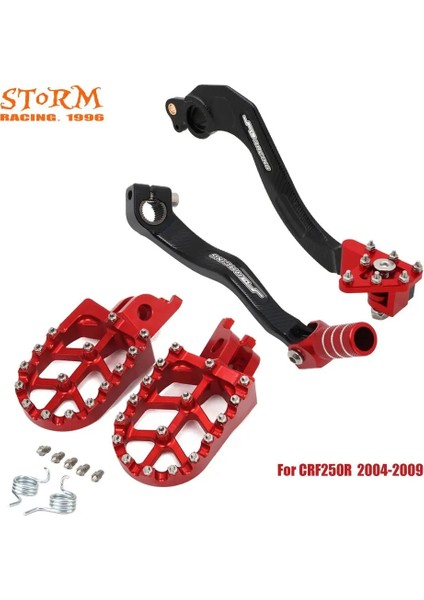 Kırmızı Stil Honda Için CR250R CRF150R CRF250R CRF450R CRF450RX CRF450X Yeni Footpeg Footrest Fren Pedalları Vites Kolu (Yurt Dışından) fırsatları