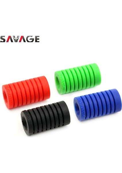Siyah Stil Evrensel Ayakla Çalışan Sol Vites Kolu Ayak Pedi Pedal Toe Peg Kapak Motosiklet Aksesuarları Silika Jel Siyahmavikırmızıyeşil (Yurt Dışından)