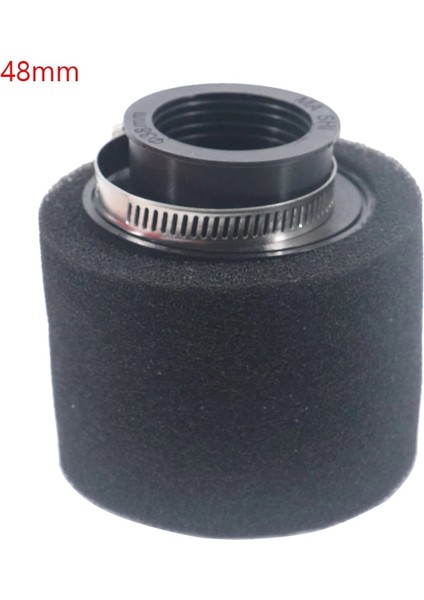 Siyah Düz 48MM Tarzı Dik ve Kıvrımlı Dirsek Boyun Köpüğü Hava Filtresi Sünger Temizleyici Moped Scooter Dirt Pit Bike Döngüsü (Yurt Dışından)