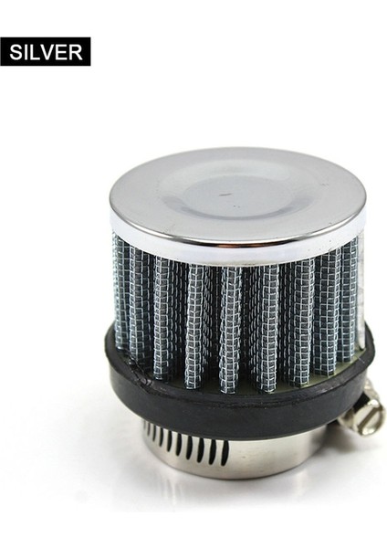 25MM-GÜMÜŞ Tarzı R-Ep Motosiklet Için Evrensel Araba Hava Filtresi Soğuk Hava Emme Yüksek Akış Karter Havalandırma Kapağı Mini Havalandırma Filtreleri (Yurt Dışından)