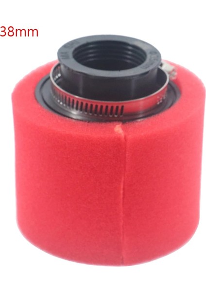 Kırmızı Düz 38MM Tarzı Siyah ve Kırmızı Köpük Hava Filtresi Sünger Temizleyici Moped Scooter Dirt Pit Bike Motosiklet (Yurt Dışından)