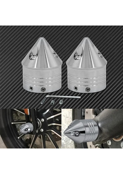 Aks Somunu Kapağı I Tarzı 2xmotorcycle Ön Aks Somunu Kapaklar Alüminyum Blackchrome Harley Sportster Touring Softail Dyna Vrsc Fat Bob Geniş Glide (Yurt Dışından)