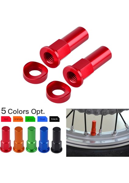 Yeşil Stil Yeni Motokros Jant Kilit Somunu Spacer Kiti Ktm Honda Yamaha Suzuki Kawasaki Cr Yz Kx Rm Crf Yzf Kxf Rmz Klx Gsxr Cbr Motosiklet (Yurt Dışından) modelleri