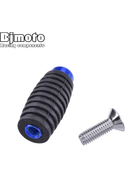 Kırmızı Stil Bjmoto 6 mm C Alüminyum Motosiklet Motosiklet Footrests Footpeg Ayak Dayanağı Mandal Vites Fren Kolu (Yurt Dışından)