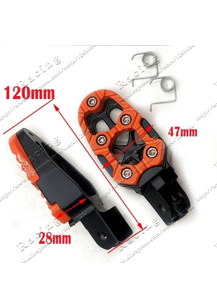 Sarı Stil 1 Çift Evrensel 8mm Metal Motosiklet Ayak Pegs Pedalları Kir Pit Bike Için Yaylı Footrests (Yurt Dışından) fırsatları