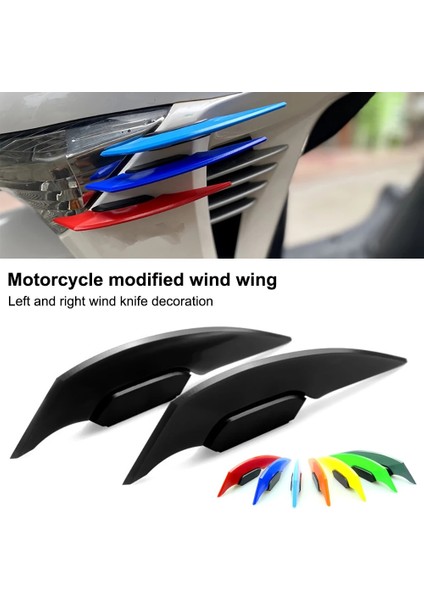 Gök Mavisi Tarzı 1 Çift Evrensel Motosiklet Kanatçık Aerodinamik Rüzgarlık Kanat Yapıştırıcı ile Motosiklet Dekorasyon Çıkartması Motosiklet Scooter Için (Yurt Dışından) fiyatları