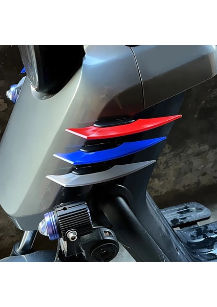Gök Mavisi Tarzı 1 Çift Evrensel Motosiklet Kanatçık Aerodinamik Rüzgarlık Kanat Yapıştırıcı ile Motosiklet Dekorasyon Çıkartması Motosiklet Scooter Için (Yurt Dışından) fırsatları