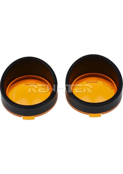 C Mercek Kapağı Stili 2 Adet Motosiklet Dönüş Sinyali Işık Çerçeveleri Lens Kapağı Vizör Trim Yüzükler Harley Touring Flhr Fxrt Sportster Dyna Softail (Yurt Dışından)