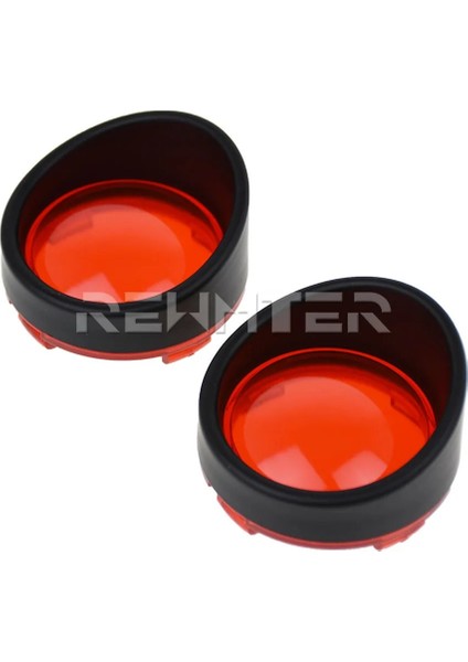C Mercek Kapağı Stili 2 Adet Motosiklet Dönüş Sinyali Işık Çerçeveleri Lens Kapağı Vizör Trim Yüzükler Harley Touring Flhr Fxrt Sportster Dyna Softail (Yurt Dışından)