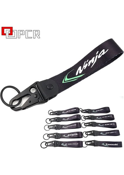 ER6N Stili Kawasaki Için Z900 Z750 Z800 Z1000 Ninja ZX6R ZX10R ER6N Versys Otocycle Nakış Anahtarlık Anahtarlık (Yurt Dışından)