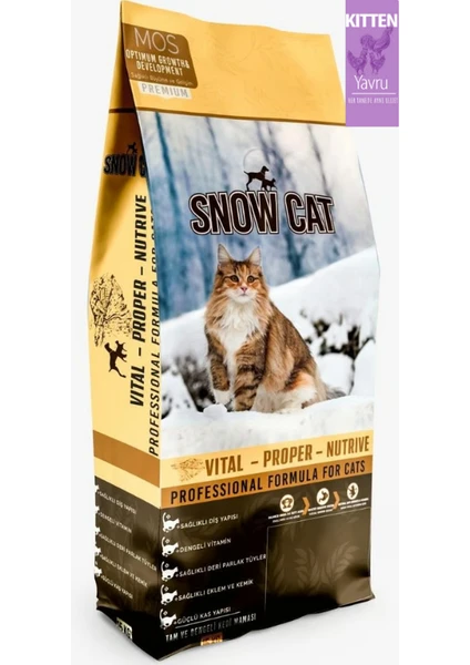 Snow Cat Yüksek Protein Yavru Kedi Maması 15 kg