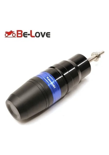 Mavi Stil Çarpışma Pedleri Egzoz Kaydırıcıları Kaza Koruyucu Kawasaki Z750 Z900 Z800 Z250 Z300 Ninja Z1000 Z1000SX Logolu (Yurt Dışından)
