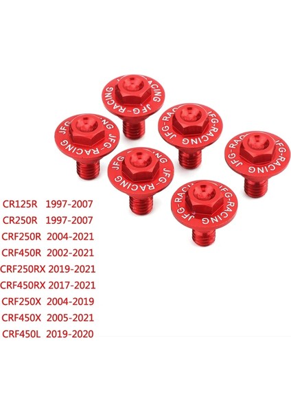 Bir Stil Ön Çatal Koruma Cıvatası Honda Cr 125R 250R CRF250R CRF250X CRF450R CRF450X CRF450RX CRF250LM Crf 250 Rally 450R Xr 400 (Yurt Dışından)