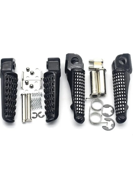 Siyah 1 Takım Tarzı Kawasaki ZX6R ZX636 ZX9R ZX10R ZX14 Zx-14 Z750 Z1000 ZZR1200 GTR1400 ZZR1400 ER6N Motosiklet Ön Arka Footrests Ayak Mandalları (Yurt Dışından)
