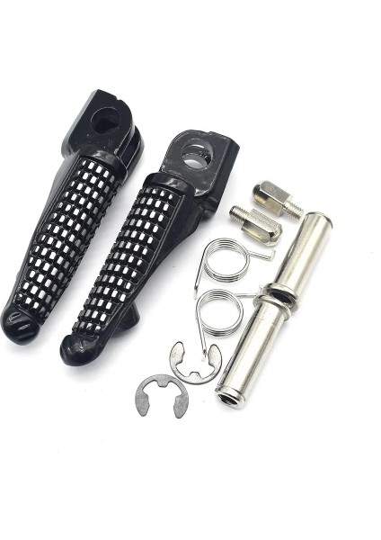 Siyah 1 Takım Tarzı Kawasaki ZX6R ZX636 ZX9R ZX10R ZX14 Zx-14 Z750 Z1000 ZZR1200 GTR1400 ZZR1400 ER6N Motosiklet Ön Arka Footrests Ayak Mandalları (Yurt Dışından)