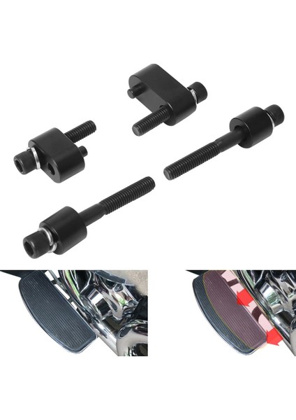 Motosiklet "harley Touring Electra Road Glide Ultra Classic Road Kings Için Sürücü Döşeme Tahtası Spacer Uzatma Kiti (Yurt Dışından)