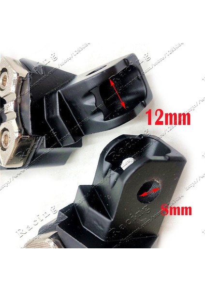 Siyah Stil 1 Çift Evrensel 8mm Metal Motosiklet Ayak Pegs Pedalları Kir Pit Bike Için Yaylı Footrests (Yurt Dışından) modelleri