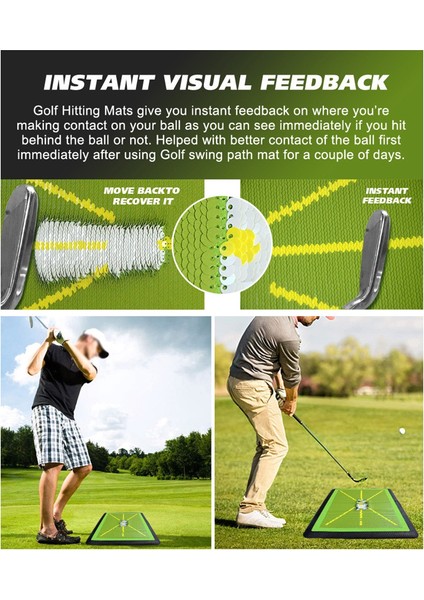 Golf Darbe Alıştırma Matı, Kulüp Yolu Geri Bildirimi Golf Alıştırma Matları, Golf Darbe Mat Golf Aksesuarları (Yurt Dışından) fiyatları