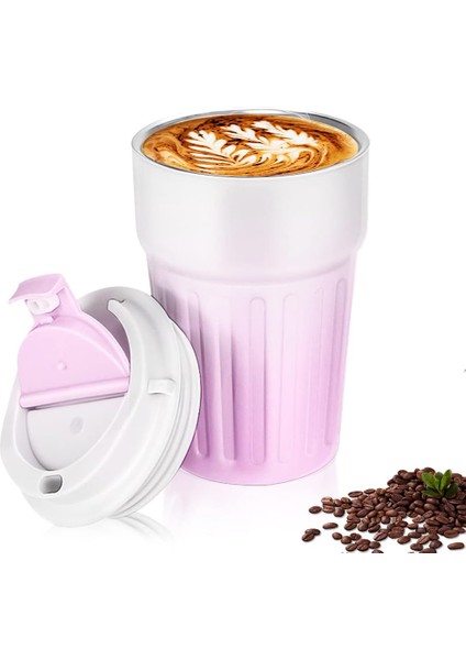 Paslanmaz Çelik Su Matarası Spor Matarası, Kapaklı 400 Ml, Sızdırmaz Çocuk Şişesi, Ev Ofis Okul Kamp Yada Tatilde Kullanıma Uygun, Fitness Su Şisesi