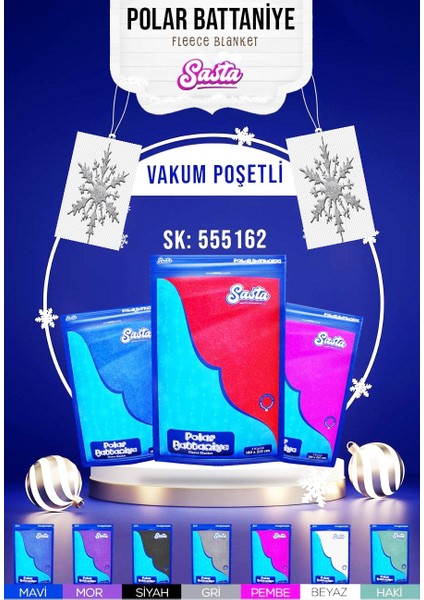 Polar Battaniye Çift Kişilik Sasta Televizyon Battaniyesi 180X210CM