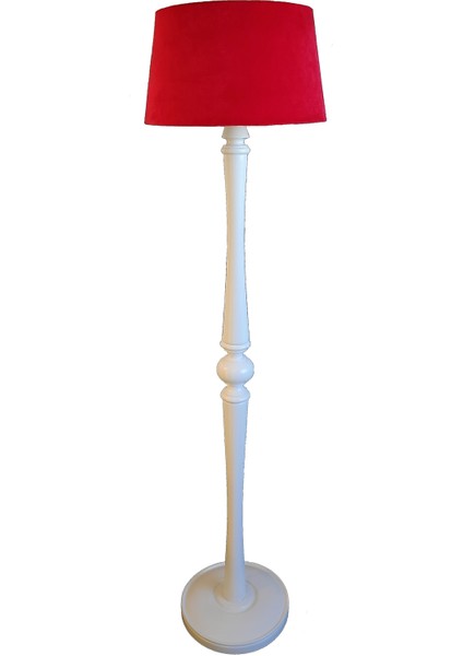 Beta Serisi Torna Ayaklı Masif Lambader(Kırmızı/beyaz Ayak)