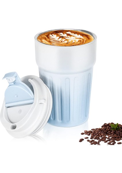 Paslanmaz Çelik Su Matarası Spor Matarası, Kapaklı 400 Ml, Sızdırmaz Çocuk Şişesi, Ev Ofis Okul Kamp Yada Tatilde Kullanıma Uygun, Fitness Su Şisesi