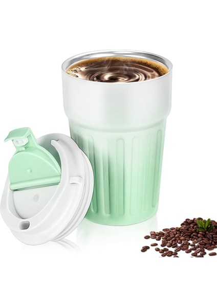 Paslanmaz Çelik Su Matarası Spor Matarası, Kapaklı 400 Ml, Sızdırmaz Çocuk Şişesi, Ev Ofis Okul Kamp Yada Tatilde Kullanıma Uygun, Fitness Su Şisesi